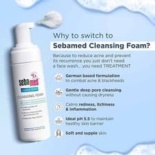 Image of SebaMed Clear Face Cleansing Foam, For blackheads, pimples 150ml