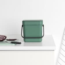 Image of Brabantia Sort & Go Waste Bin, 3 Litres - Fir Green REFB39