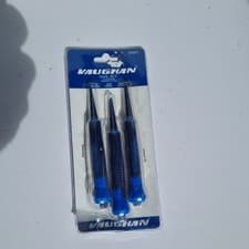 Image of Vaughan 3 Piece Nail Punch Set 0.8mm 1.6mm 2.4mm 50845