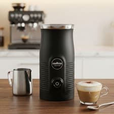 Image of lavazza electric milk frother jug a modo mio milk easy frother 180 ml black