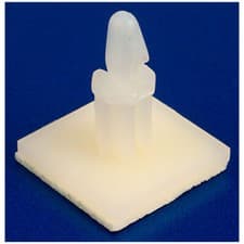 Image of R-TECH 524364 Self Adhesive Nylon PCB Pillars 12.8mm - Pack Of 50