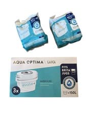 Image of Aqua Optima Evolve+ Water Filter Cartridge - Pack of 3 + 2, White (EPS319)