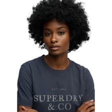 Image of Superdry Womens Luxe Casual Relaxed Short Sleeve T-Shirt