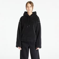 Image of adidas Originals Premium Essentials Womens Furry Fleece Hoodie - Black (RRP £65)