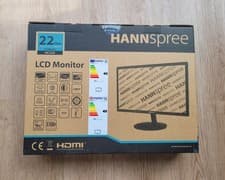 Image of Hannspree HC220HPB 21.5" Full HD Monitor HDMI VGA Built In Speakers