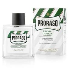 Image of Proraso Green Aftershave Balm Crema Liquid Menthol and Eucalyptus 100ml
