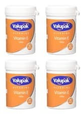 Image of 4 x VALUPAK Vitamin E 100iu Capsules (30 pack)