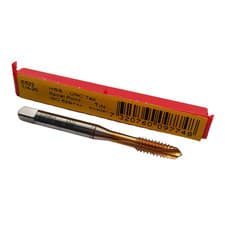 Image of Dormer 1/4 x 20 UNC Spiral Point Tap 3 Flutes HSS TiN Coated E522 GS19