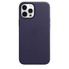 Image of Genuine Apple iPhone 12 Pro Max Leather Case with MagSafe - Deep Violet