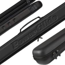 Image of Powerglide Svartur Black 2 Piece Snooker / Pool Cue Case - Free P&P