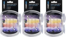 Image of 3x Chef Aid Plastic Soap Dish with Suction Pads Bathroom Shower Tile Caddy Stand