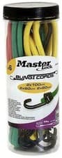 Image of Master Lock 6-Pack Bungee Cords [2 x 60cm, 2 x 80cm And 2 x 100cm] - 3040Eurdat