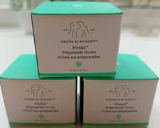 Image of DRUNK ELEPHANT PROTINI POLYPEPTIDE CREAM FACE MOISTURISER TRAVEL SET 3 X 5ML