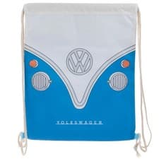 Image of VW Licensed Volkswagen Campervan VW T1 Blue Drawstring Bag - Swimming/Shopping