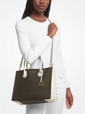 Image of MICHAEL KORS Mercer Large Logo Accordion Tote Bag