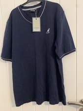 Image of Kangol navy v neck t shirt new with tags size medium