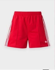 Image of Adidas Originals Firebird Women's Shorts Red Size UK S (8-10) Small New IY7207