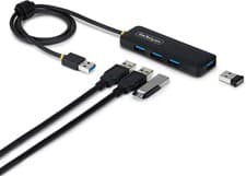 Image of StarTech USB-A 4-Port Hub, SuperSpeed 5Gbps, 4 × USB-A Adapter, Bus-Powered