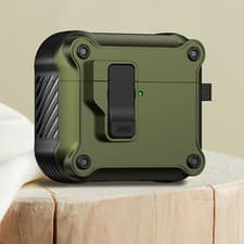 Image of For AirPods 4th Gen with Active Noise Cancellation with Keychain Armor Rugged