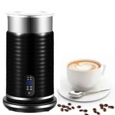Image of Electric Milk Frother 4 in 1 Automatic Frother Milk Steamer Latte Coffee Foam