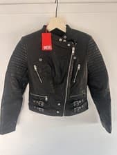 Image of DIESEL L-IGE Small - Men's Leather Jacket in bomber style.