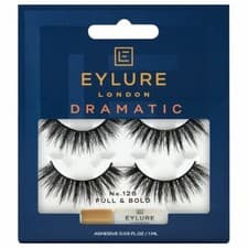 Image of Eylure Dramatic Strip Lashes - No 126 - Full & Bold Style with Glue - Twin Pack