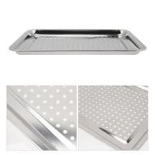 Image of Cooking Trays Barbecue Grilling Plate with Holes Bbq Accessory Professional Pan