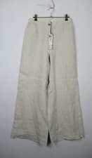 Image of East Womens Life Style Wide Leg Linen Trousers Pants Stone Size 10 - 20 new