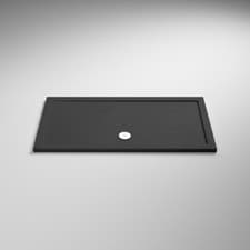 Image of Hudson Reed Slate Grey Rectangular Shower Trays Modern Style Bathroom Slimline