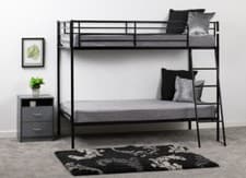 Image of Brandon Metal 3FT Bunk Bed Single Children Twin Sleeper Bed Frame