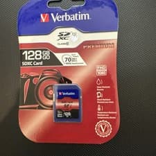 Image of Verbatim Premium 128GB Class 10 SDXC Memory Card - 44025