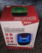 Image of akai portable bluetooth speaker