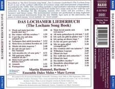 Image of MARTIN HUMMEL DAS LOCHAMER LIEDERBUCH: GERMAN POPULAR SONGS FROM THE 15TH CENTUR