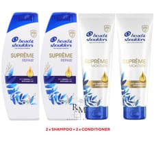 Image of 4 x Head & Shoulders Supreme REPAIR + MOISTURE Shampoo 250ml & Conditioner 275ml