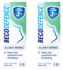 Image of 2 x BECODEFENCE Allergy Defense Nasal Spray (120 Sprays) **only £11.98/unit**