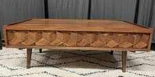 Image of Swoon Terning Coffee Table, Dark Brown Acacia RRP429