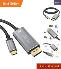 Image of 2m USB-C to DisplayPort Adapter: 4K Resolution with Durable Connectors