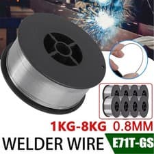 Image of 1KG-8KG Gasless Welding Wire MIG Flux Cored Wires Reel Spool Roll 0.8mm E71T-GS