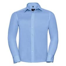 Image of Russell Collection Long Sleeve Tailored Ultimate Non-Iron Shirt