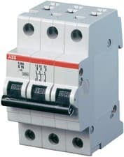 Image of ABB 3 Pole Circuit Breaker S203-K32 2CDS253001R0537 32A Type K DIN Rail MCB S200