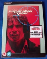 Image of THE PARALLAX VIEW (1974) Ltd. Ed. DVD + A3 FILM POSTER * NEW SEALED UK REGION 2