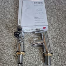 Image of Bristan Divine Orta Chrome Bath Pillar Taps Pair