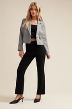Image of PixieGirl Womens Petite Stretch Bengaline Bootcut Trousers
