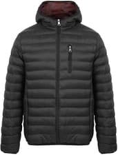 Image of Tokyo Laundry Puffer Jacket Mens Hooded Quilted Coat Warm Winter Zip Pockets