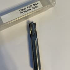 Image of 12mm End Mill DORMER S904 Solid Carbide 4fl UNCOATED CUTTER VAT INVOICE