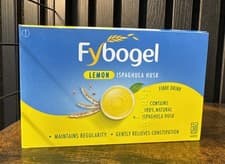 Image of Fybogel Lemon Ispaghula Husk Fibre constipation relief drink - 30 sachets; 10/28