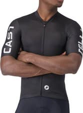 Image of Castelli Entrata Apex Mens Cycling Jersey Black Short Sleeve Lightweight Top