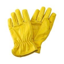 Image of Kent & Stowe Luxury Leather Gardening Gloves Ladies Medium Fleece Lined Durable