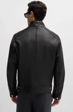 Image of Boss Men's Leather Jacket RRP: £545.00