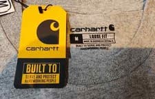 Image of Men's Carhartt K126 Long Sleeve Workwear Crewneck T-Shirt